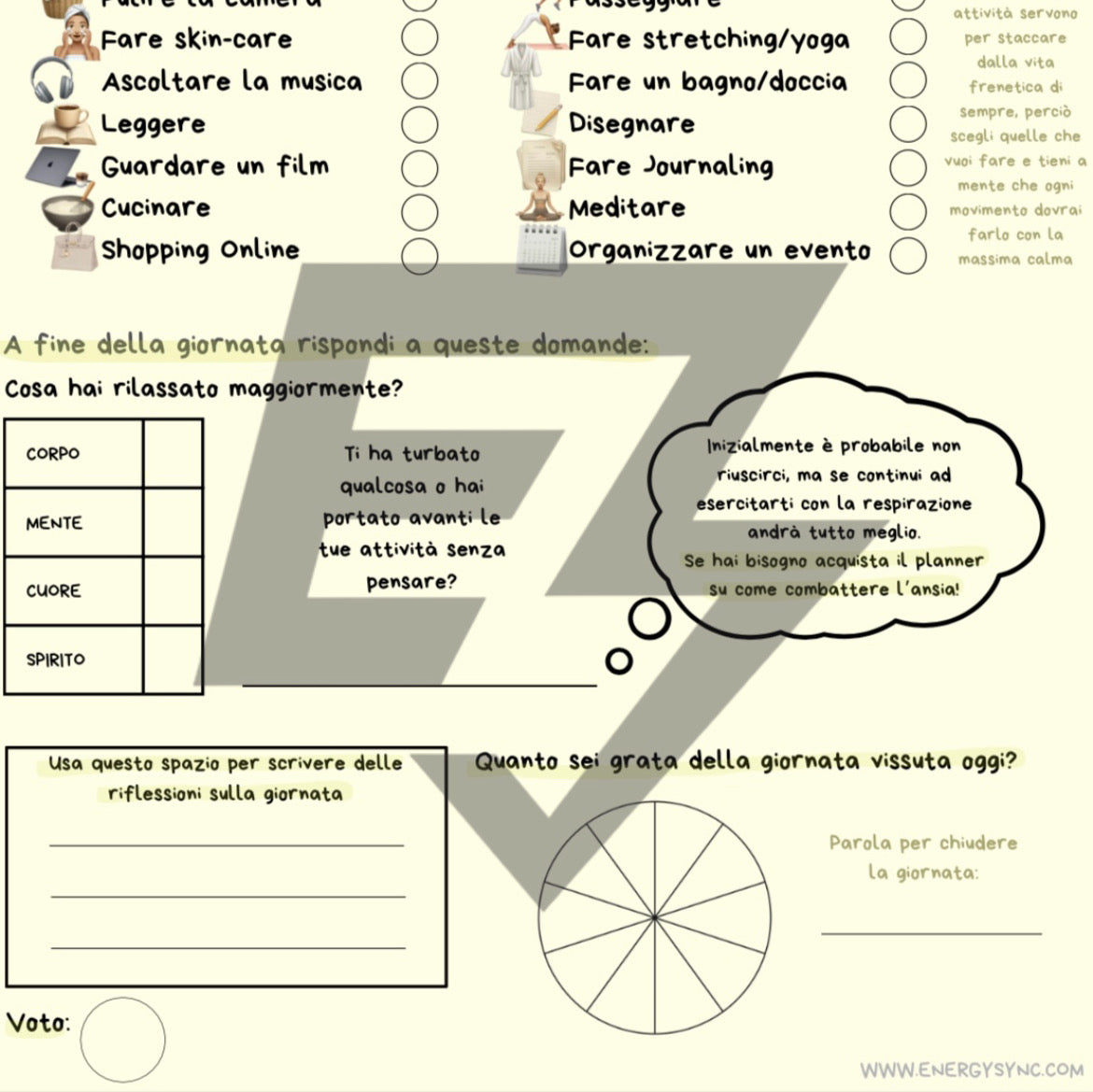 Inner Peace Planner - EnergySync