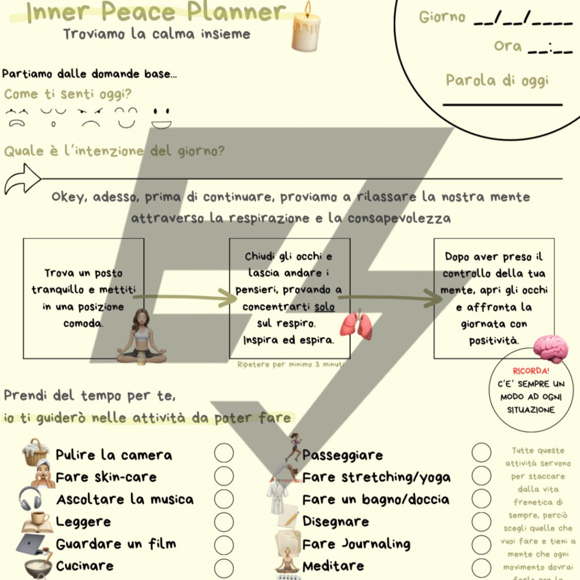 Inner Peace Planner - EnergySync
