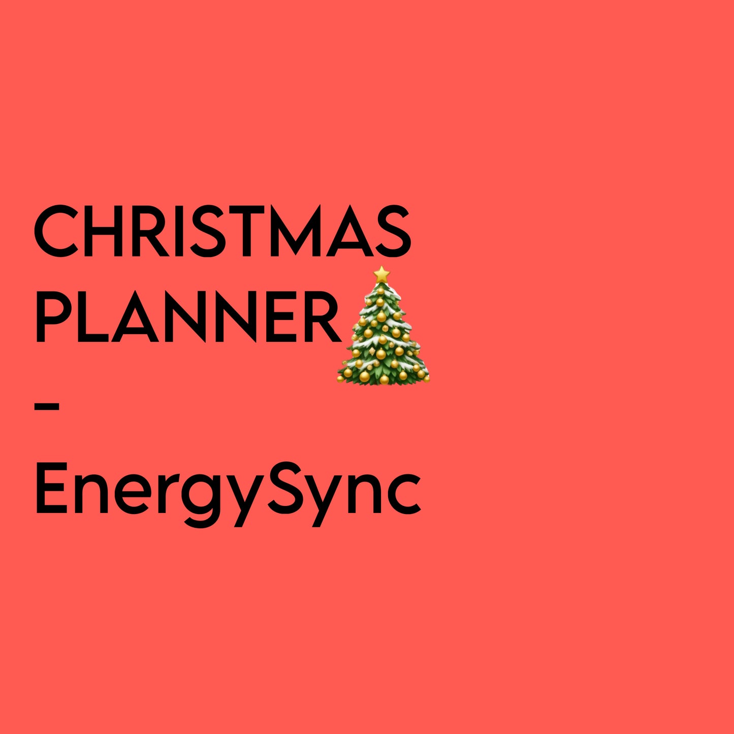 Christmas Planner - EnergySync