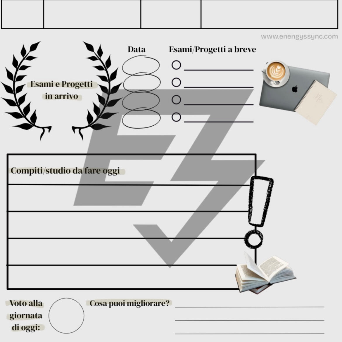 Daily Study Planner - EnergySync