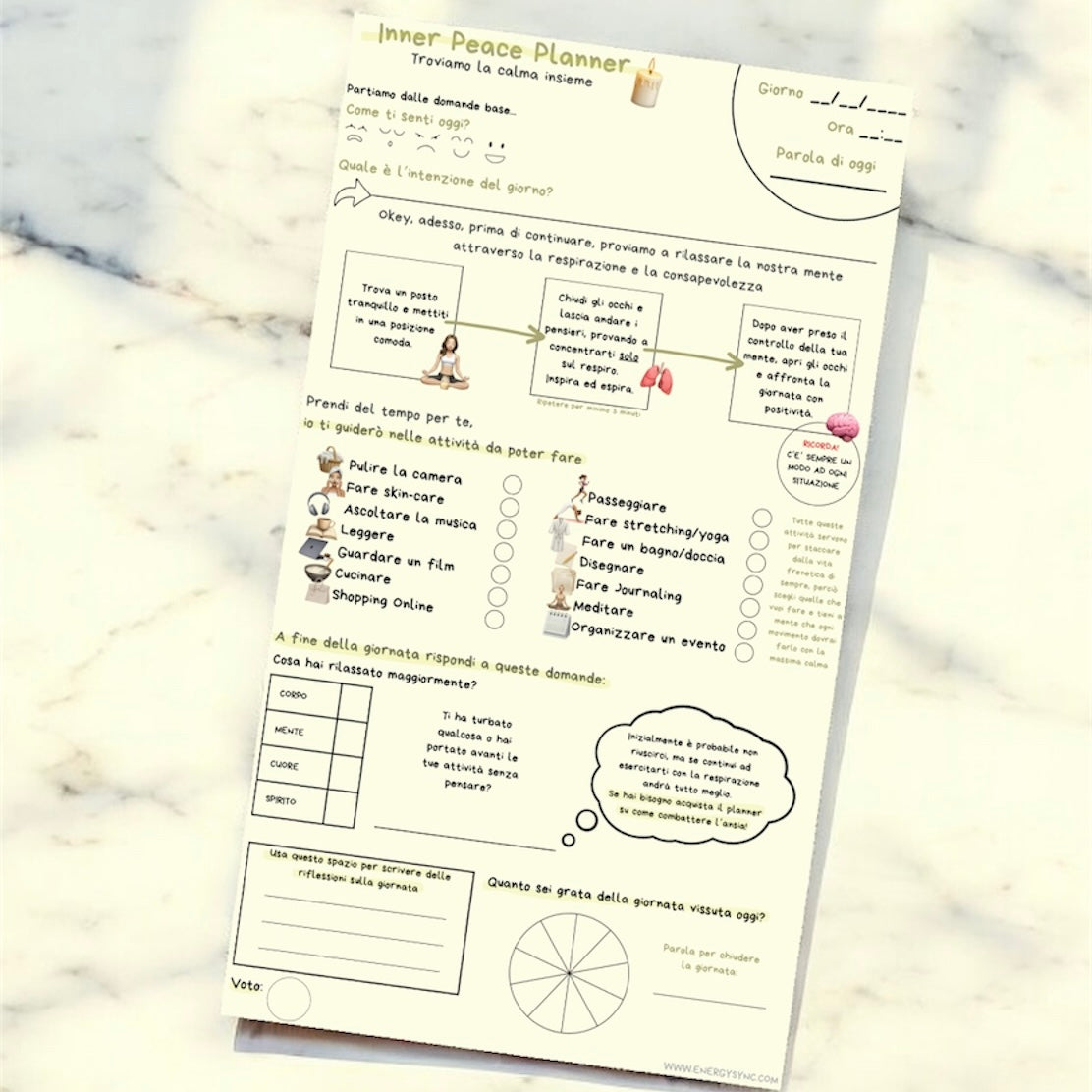 Inner Peace Planner - EnergySync